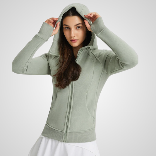 TALLARA FLEECE-LINED WINDPROOF HOODIE