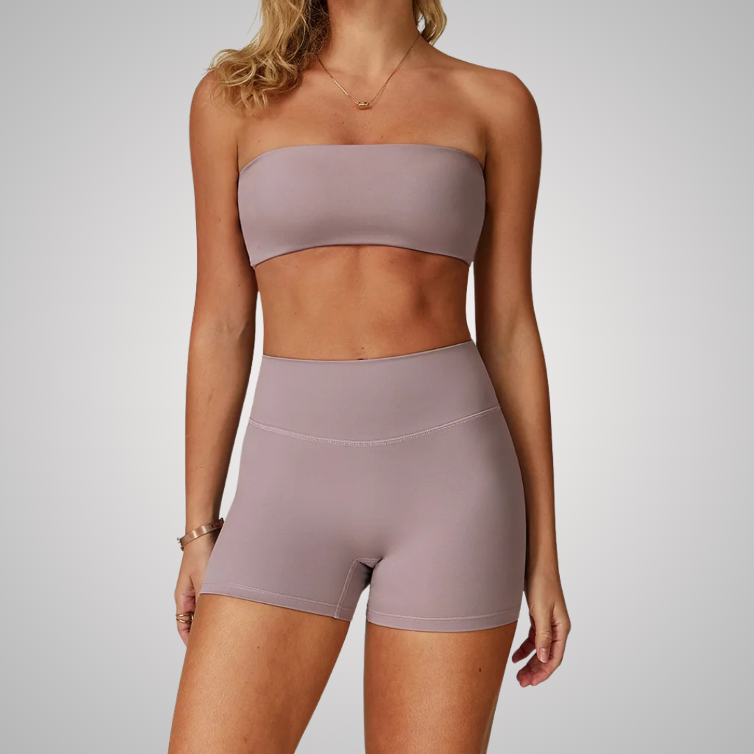 THE WHITNEY BANDEAU & SHORTS SET