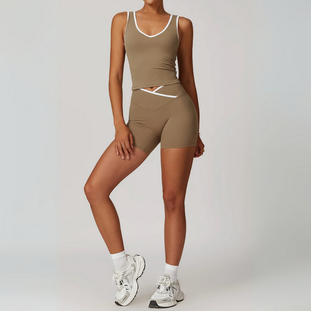 ARALINA SHORTS & SINGLET SET