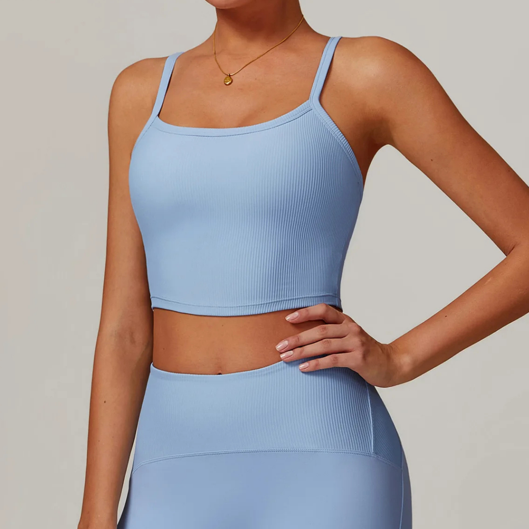 TRACER RIBBED CROP SINGLET