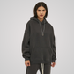 VEIL FLEECE-LINED UNISEX COTTON HOODIE