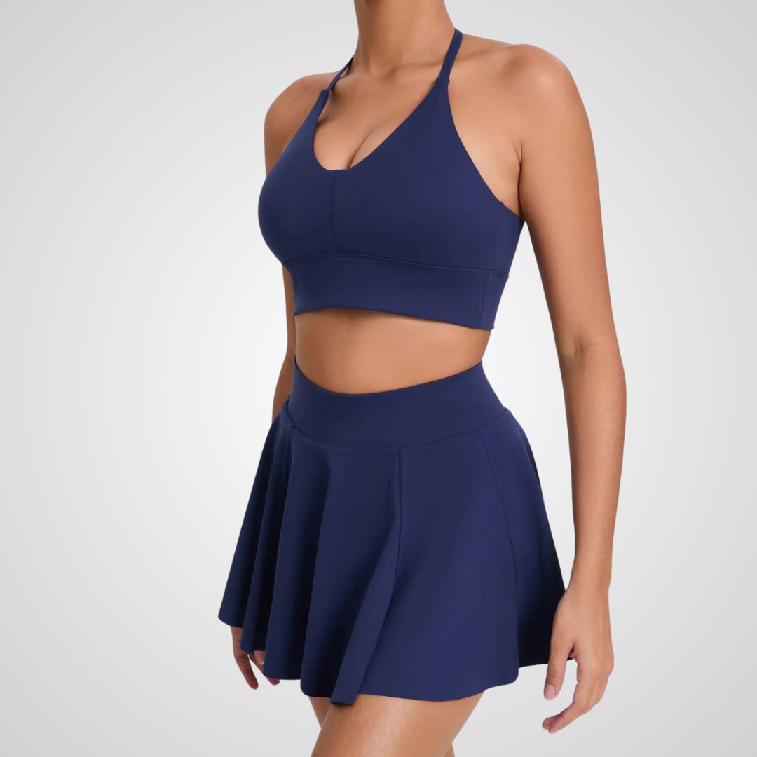 KARELIA HALTER TENNIS SKORT SET