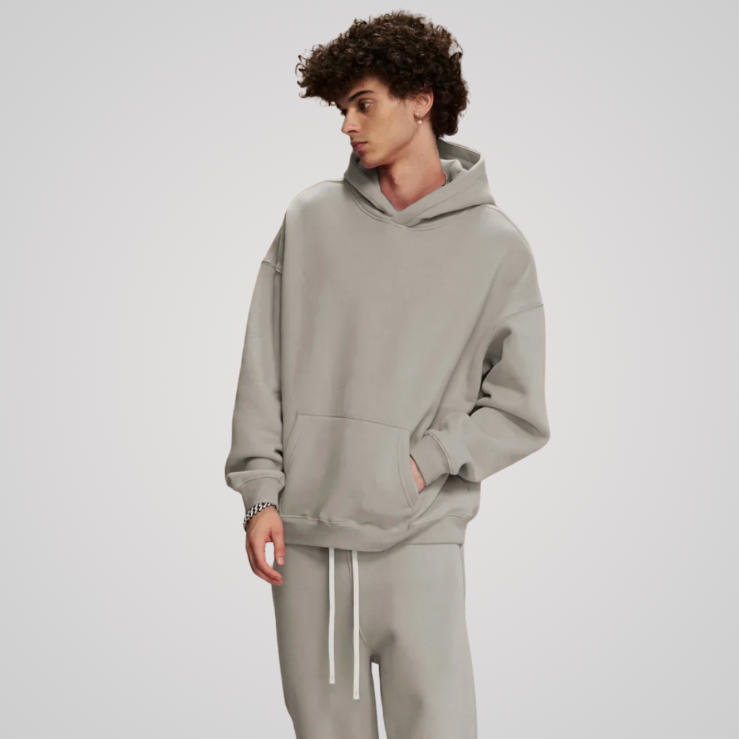 VEIL FLEECE-LINED UNISEX COTTON HOODIE