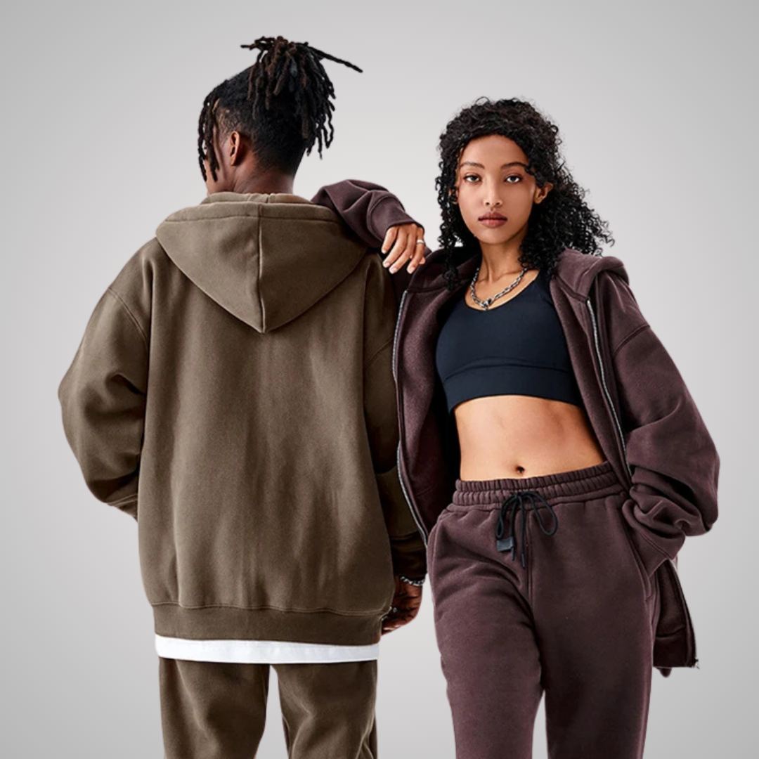 MODENA UNISEX ZIP FRONT HOODIE