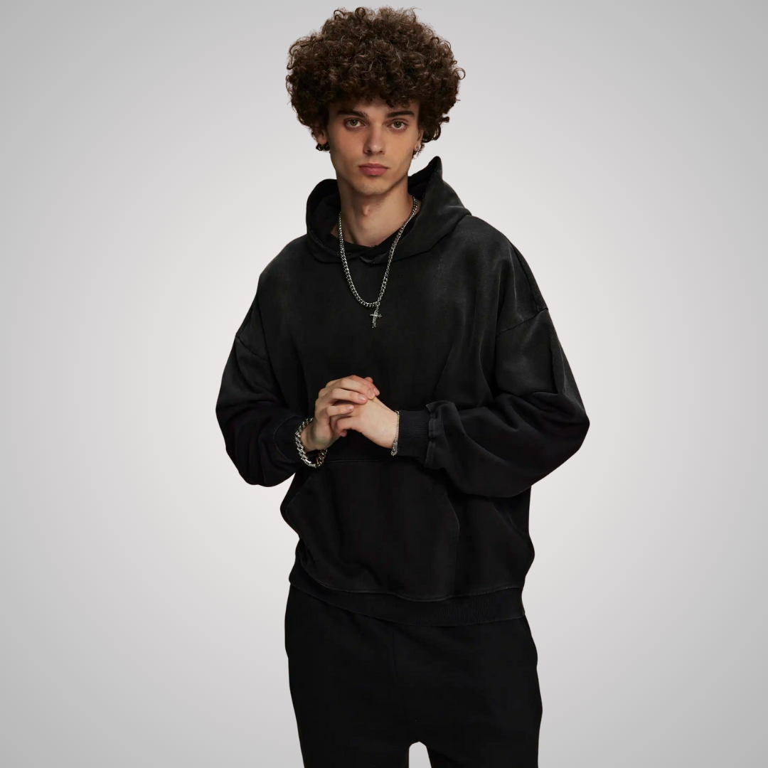 BRAGA DISTRESSED UNISEX HOODIE