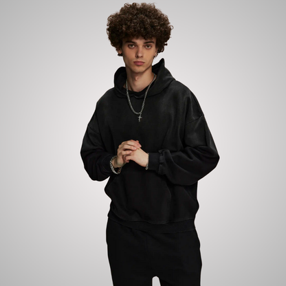 BRAGA DISTRESSED UNISEX HOODIE