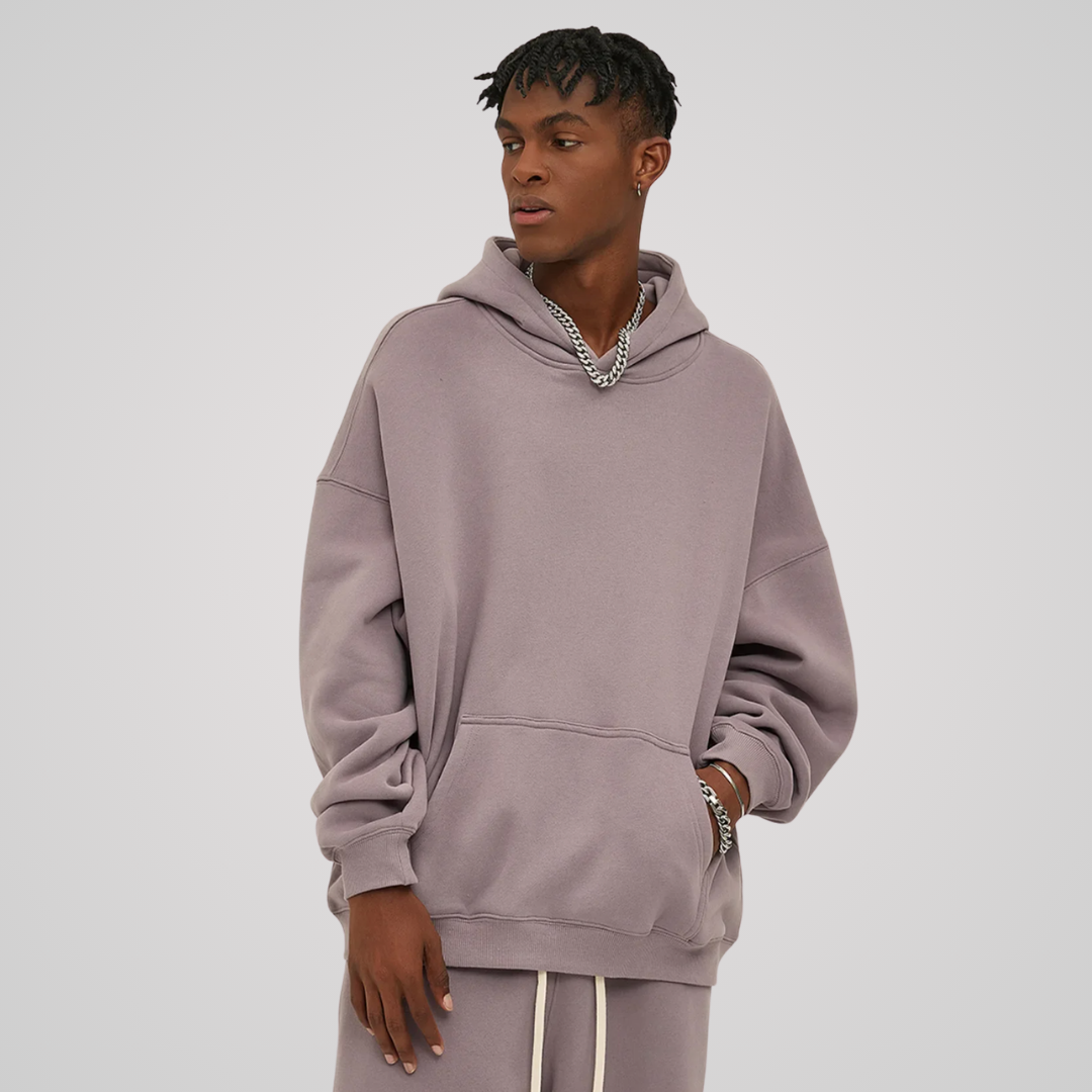 VEIL FLEECE-LINED UNISEX COTTON HOODIE