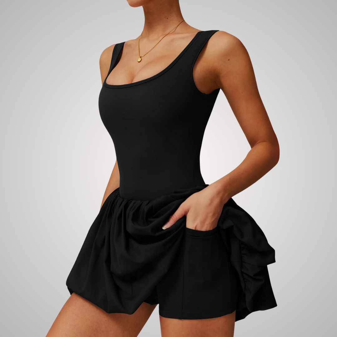 THE BRIM FLARED TENNIS DRESS