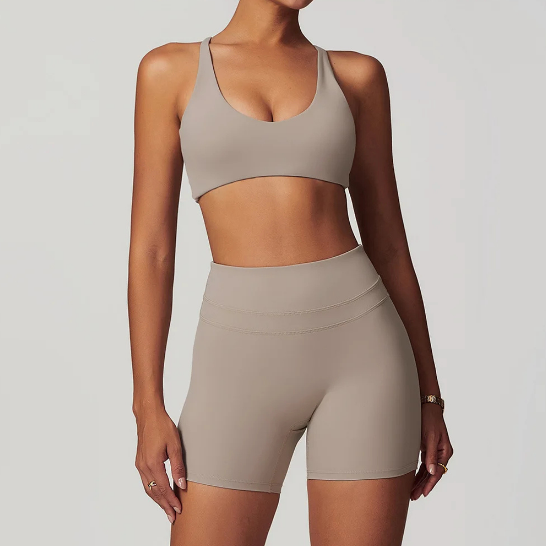 EMMELINE TWIST-BACK SPORTS BRA