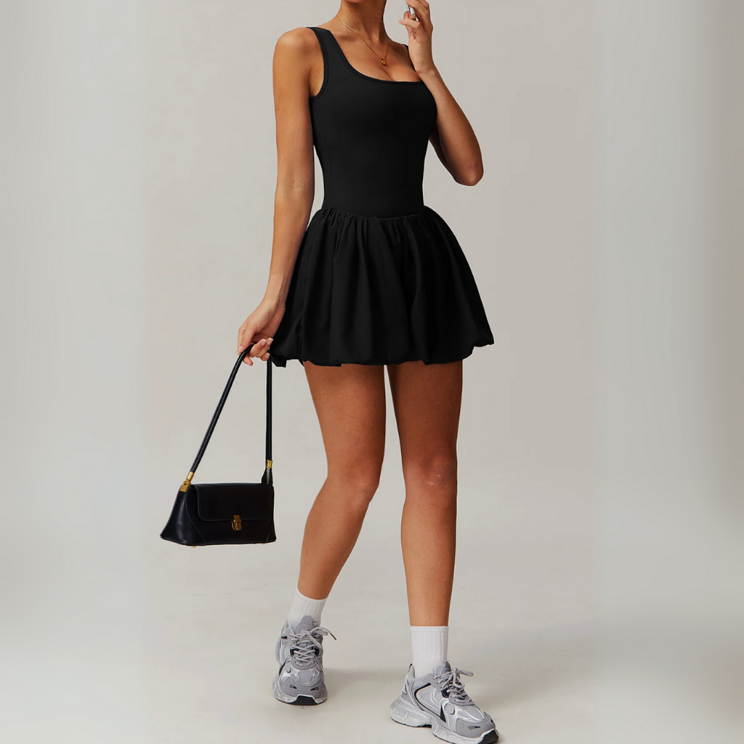 THE BRIM FLARED TENNIS DRESS