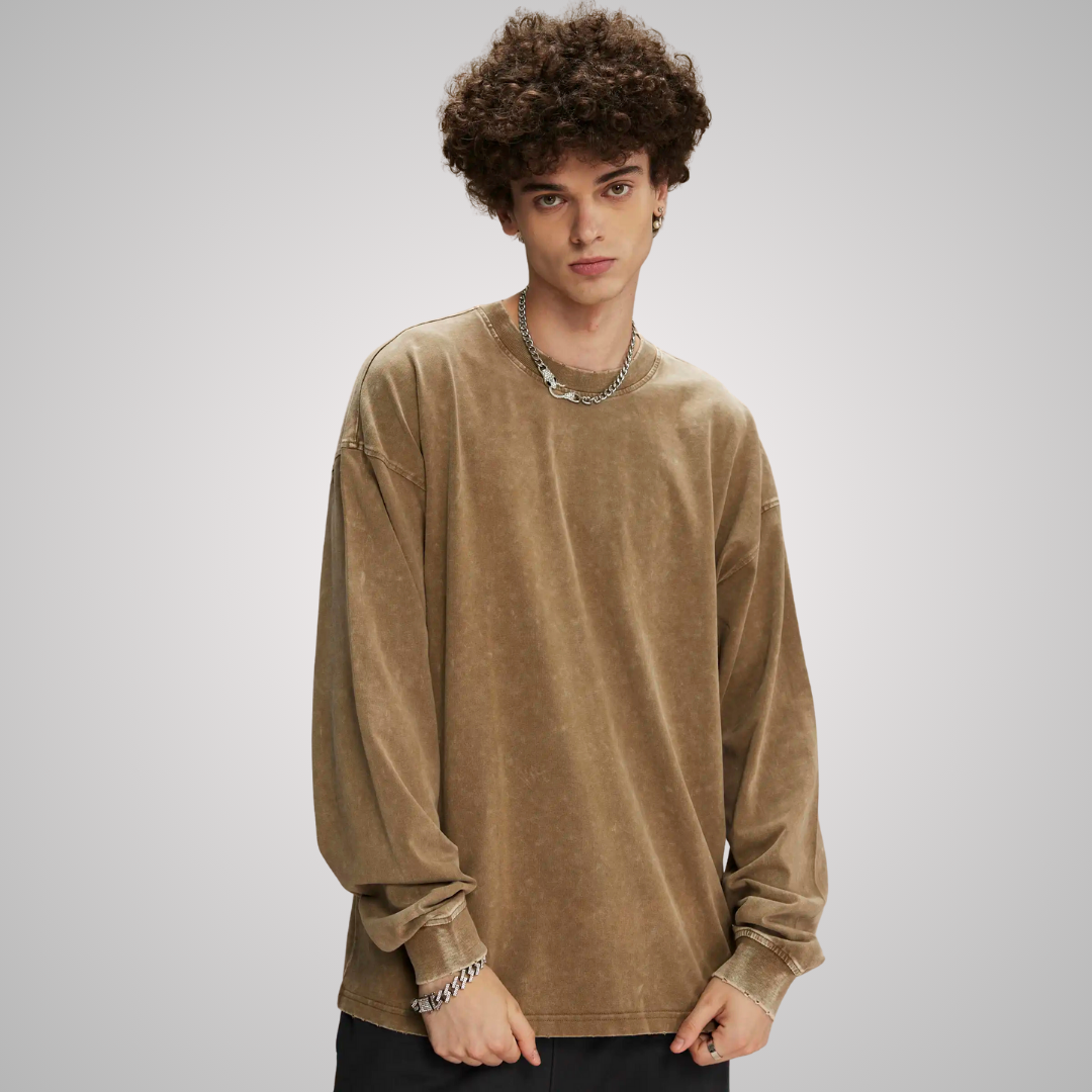 THE TURO DISTRESSED LONG SLEEVE