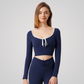 LYSARA LONG SLEEVE TOP AND HIGH-WAIST LEGGINGS SET