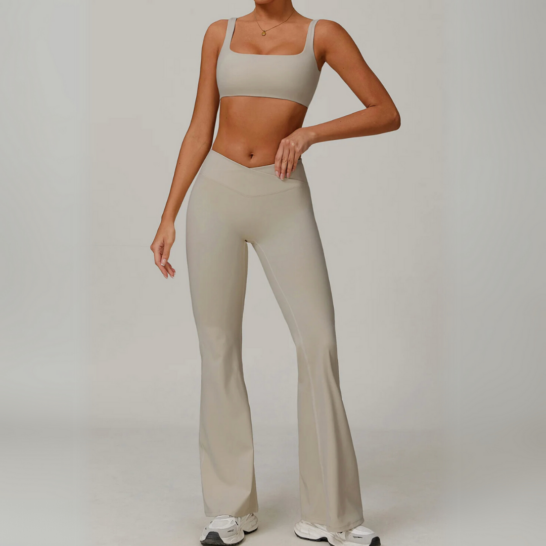 HADLEY SEAMLESS V-CROSS FLARE SET