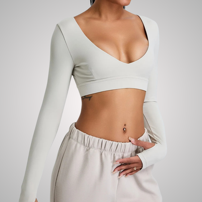 HOUSTON CROPPED LONG SLEEVE