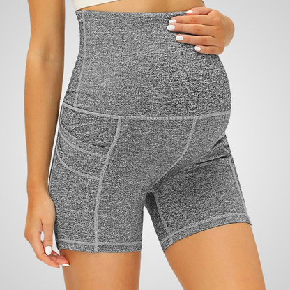 LAURIA HIGH-WAISTED MATERNITY SHORTS