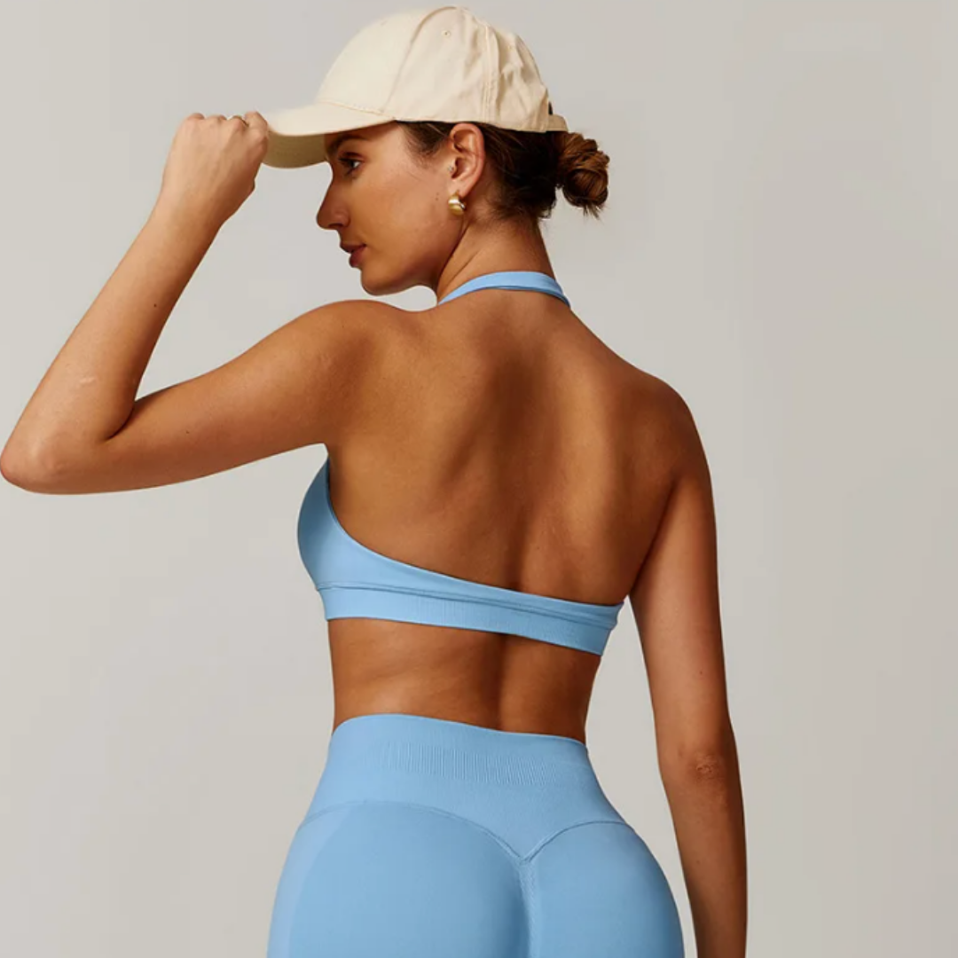 THE EVESSA HALTER SPORTS BRA-Sports Bras-Gym Giants