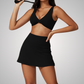 RHODESIA TWIST FRONT SPORTS BRA & SKIRT SET