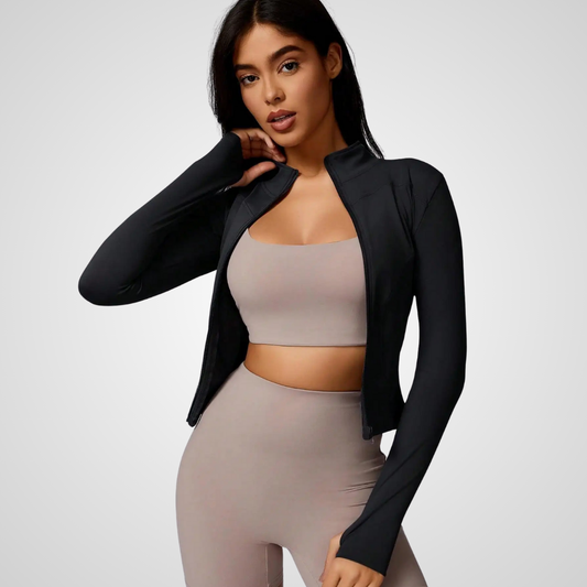 THE INDIRA CONTOUR ZIP JACKET-Jackets-Gym Giants