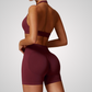 THE EVESSA HALTER SPORTS BRA-Sports Bras-Gym Giants
