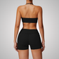 THE ARBOR HALTER SPORTS BRA & SEAMLESS SHORTS SET
