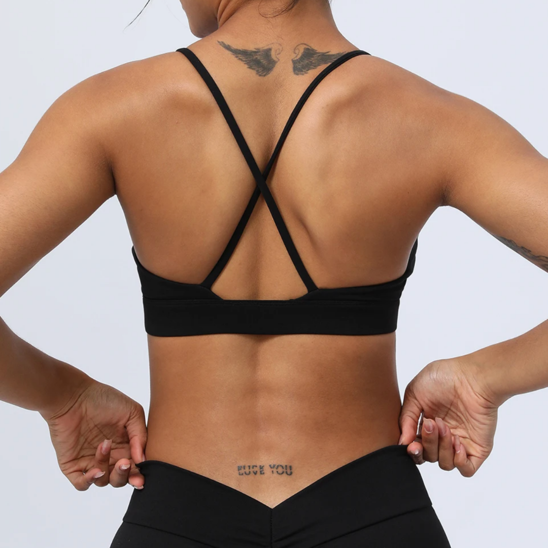 NAZARA CROSS-BACK SPORTS BRA