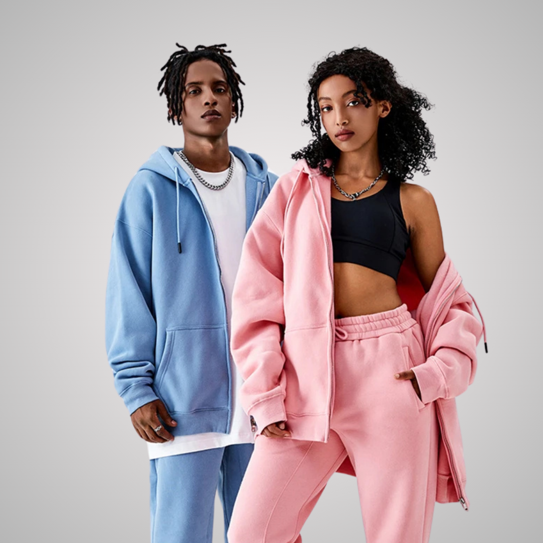 MODENA UNISEX ZIP FRONT HOODIE