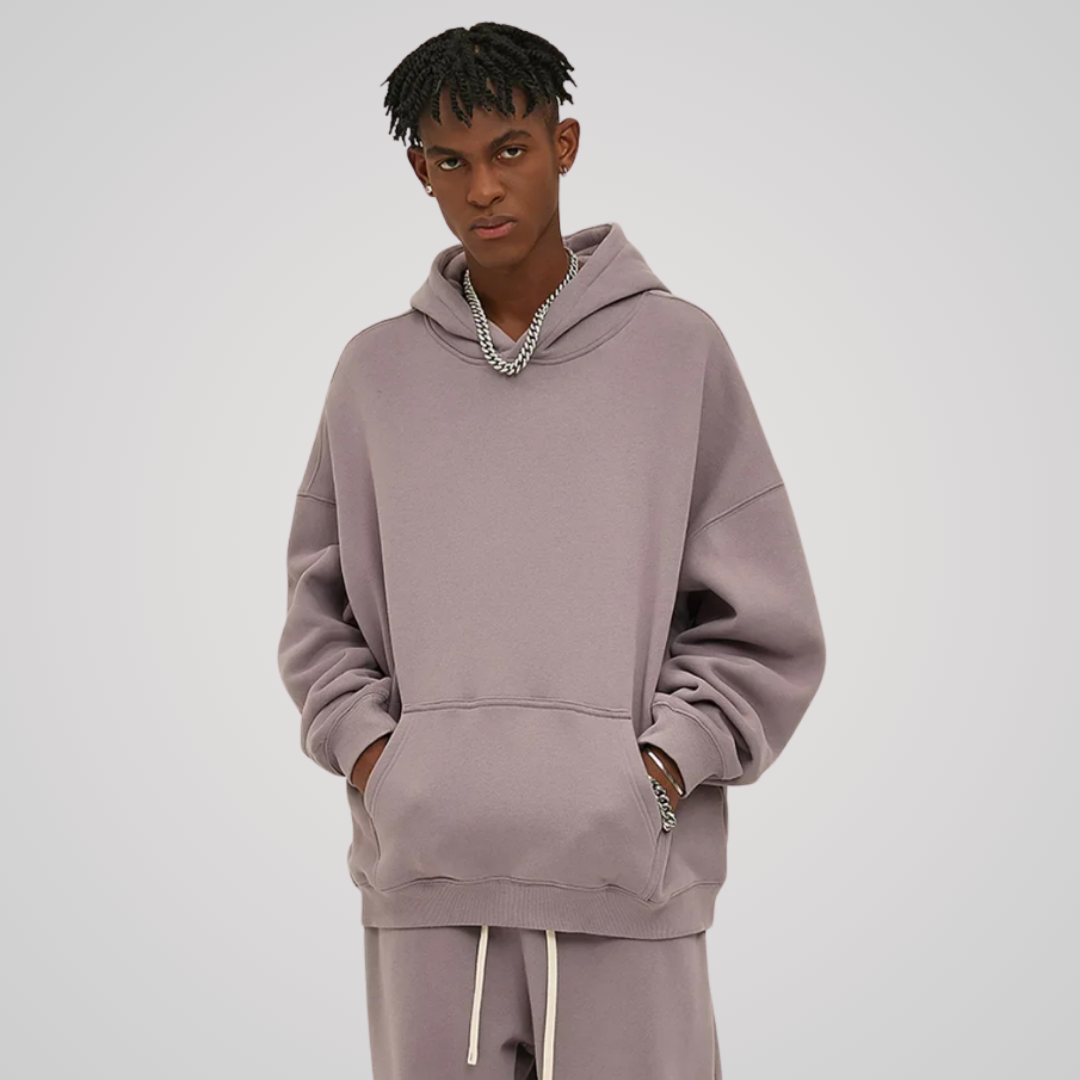 VEIL FLEECE-LINED UNISEX COTTON HOODIE