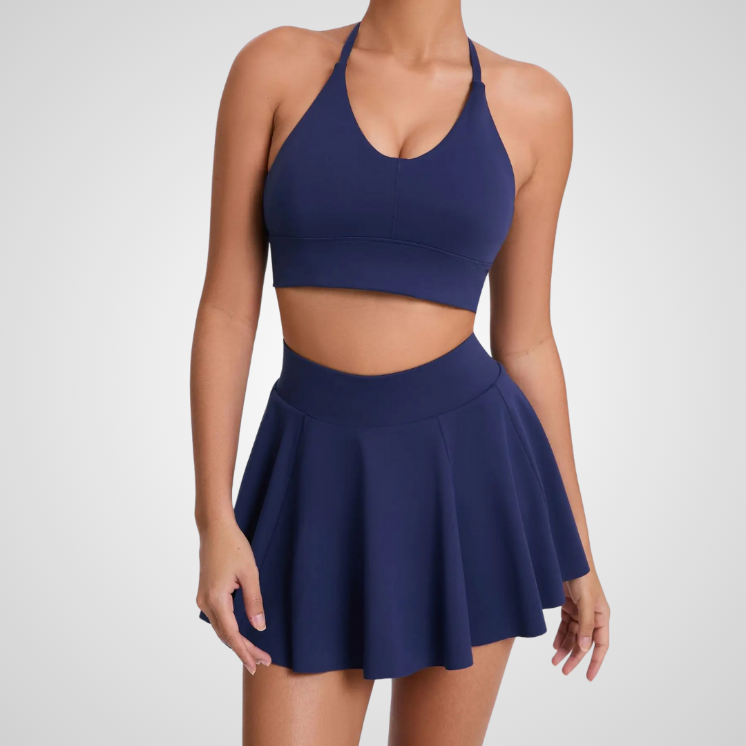 KARELIA HALTER TENNIS SKORT SET
