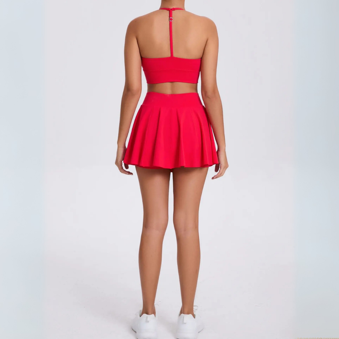 KARELIA HALTER TENNIS SKORT SET