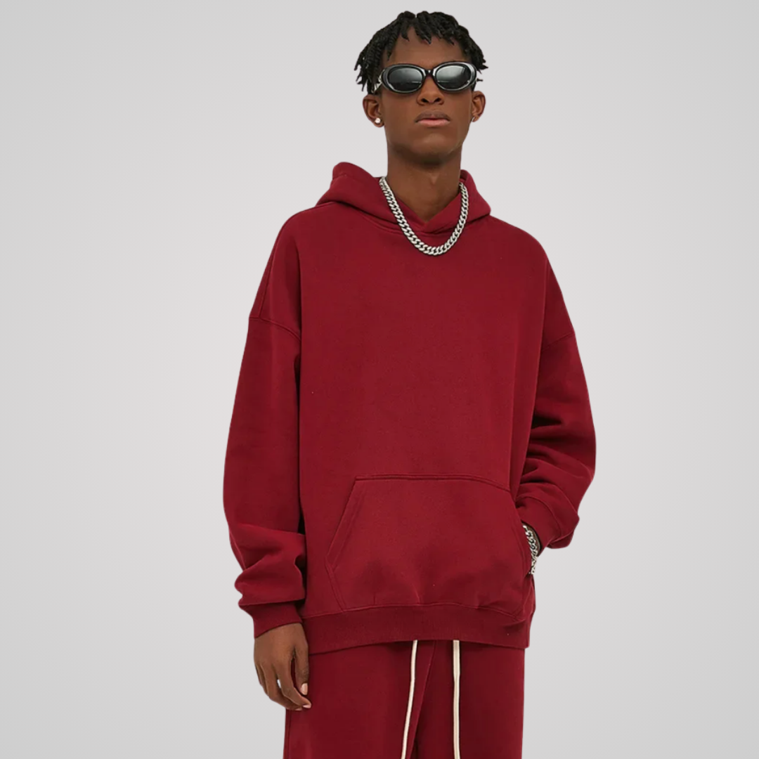 VEIL FLEECE-LINED UNISEX COTTON HOODIE