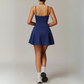 AMALINA V-NECK TENNIS DRESS