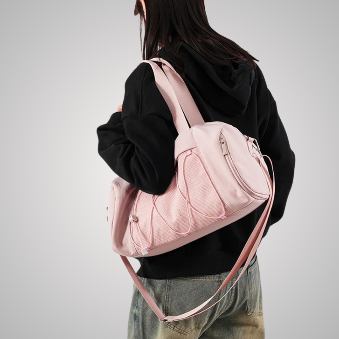 FITNESS DUFFEL WITH YOGA STRAP