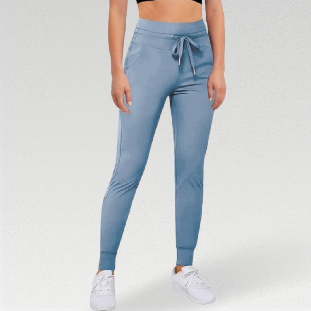 Lucid Slim Fit Sweatpants: Elevate Your Style and Comfort Effortlessly - Unmatched Comfort with High-Waisted Design, Breathable Excellence for Gym or Rest Days, and Flattering Slim Fit with Customizable Elastic Drawstring Waistband. Fall in Love with Fashion and Function in Every Step. Upgrade Your Wardrobe with the Perfect Blend of Style and Comfort.