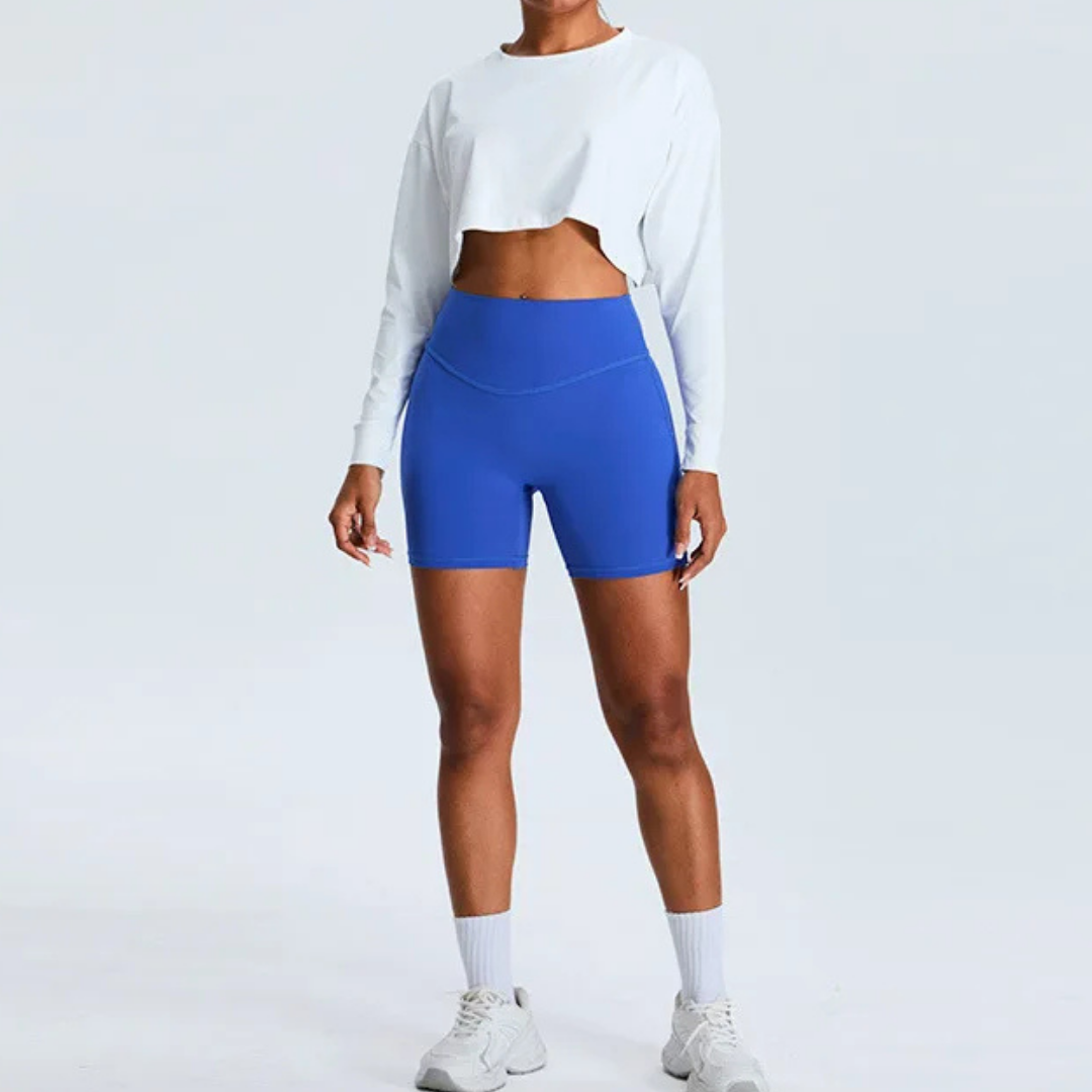 CORINNA CROPPED LONG SLEEVE