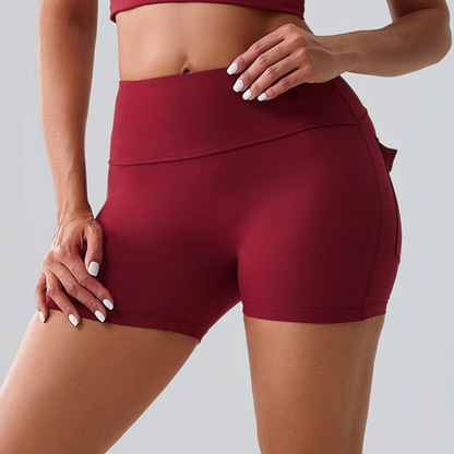VIANA SEAMLESS MID-RISE SHORTS