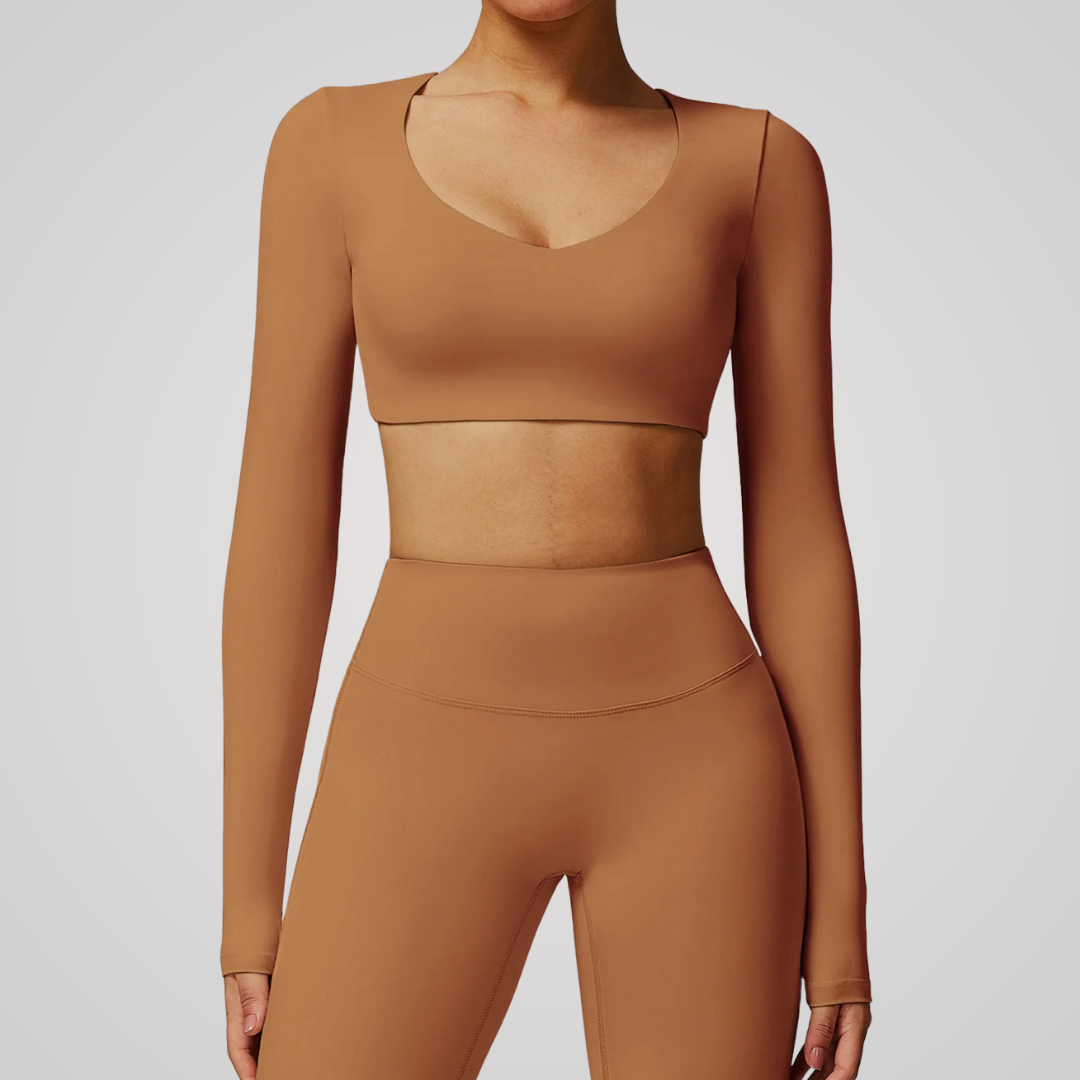 ALINA CROPPED LONG SLEEVE