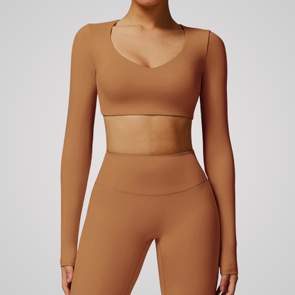 ALINA CROPPED LONG SLEEVE