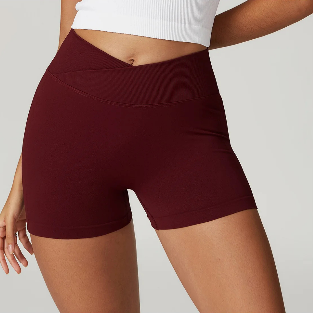 LUMEN V WAISTED SHORTS-Shorts-Gym Giants
