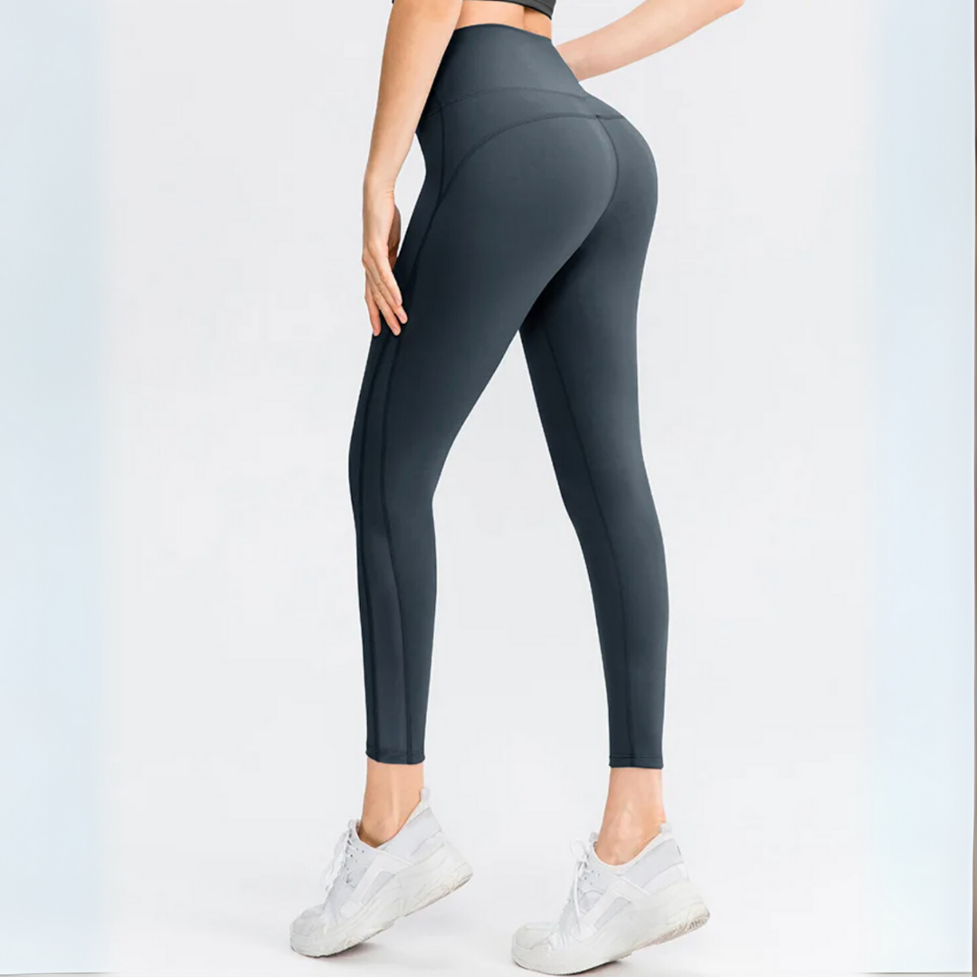 THE DAWN MESH PANEL SEAMLESS LEGGINGS-Leggings-Gym Giants