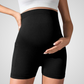 ARALIE HIGH-WAISTED MATERNITY SHORTS