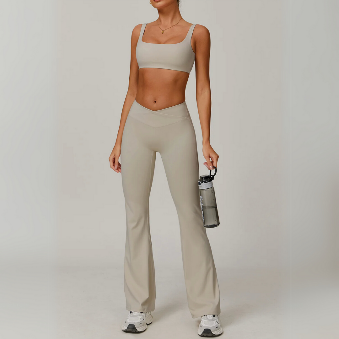 HADLEY SEAMLESS V-CROSS FLARE SET