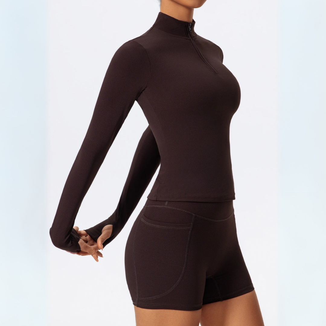 MEIRA SEAMLESS HALF ZIP SPORTS JACKET