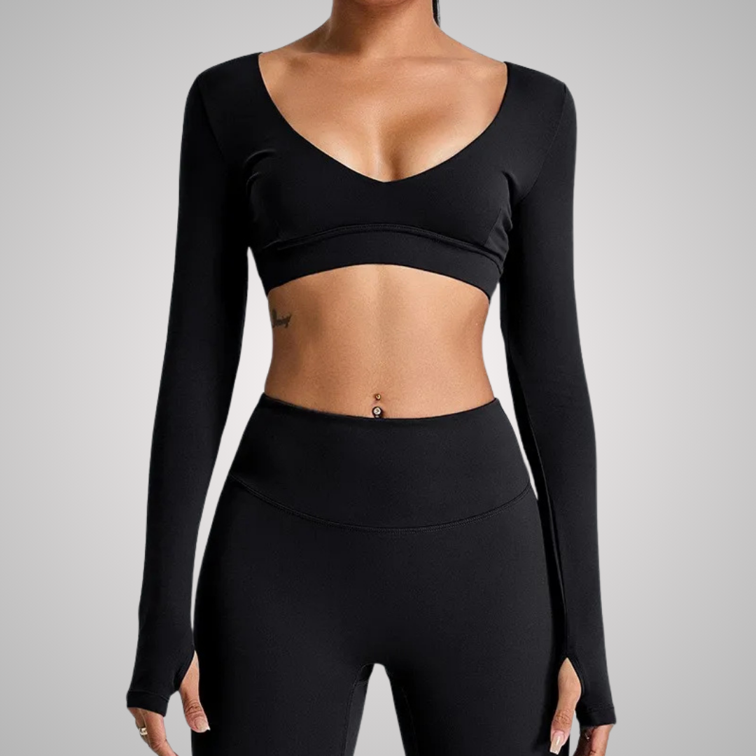 HOUSTON CROPPED LONG SLEEVE