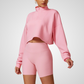 THE SOLINA CROPPED HALF-ZIP SWEATER
