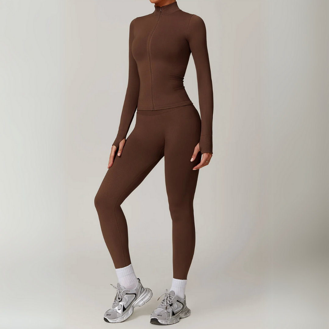 THE EVESSA SEAMLESS JACKET & LEGGINGS SET