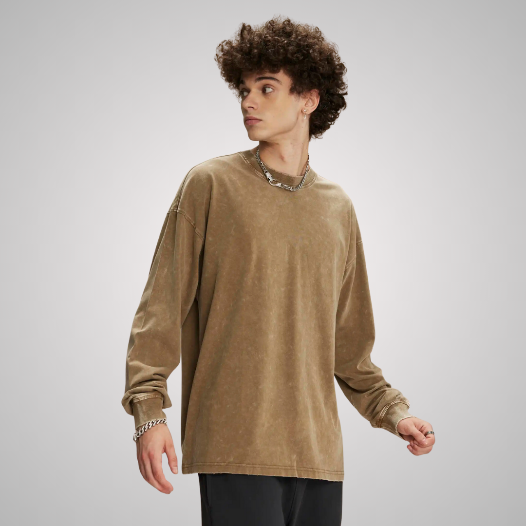 THE TURO DISTRESSED LONG SLEEVE