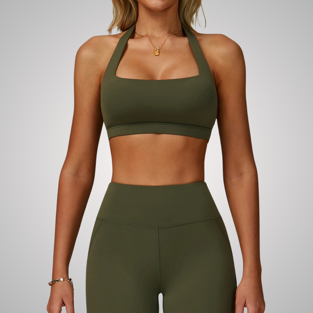 ALETTA HALTER NECK SPORTS BRA