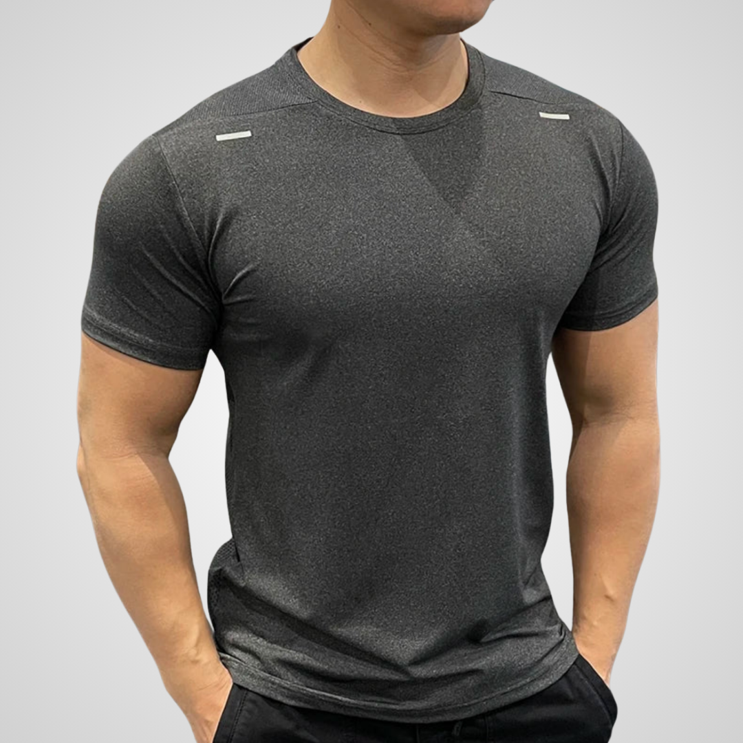 THE TITAN QUICK-DRY REFLECTIVE TEE-T-Shirts-Gym Giants