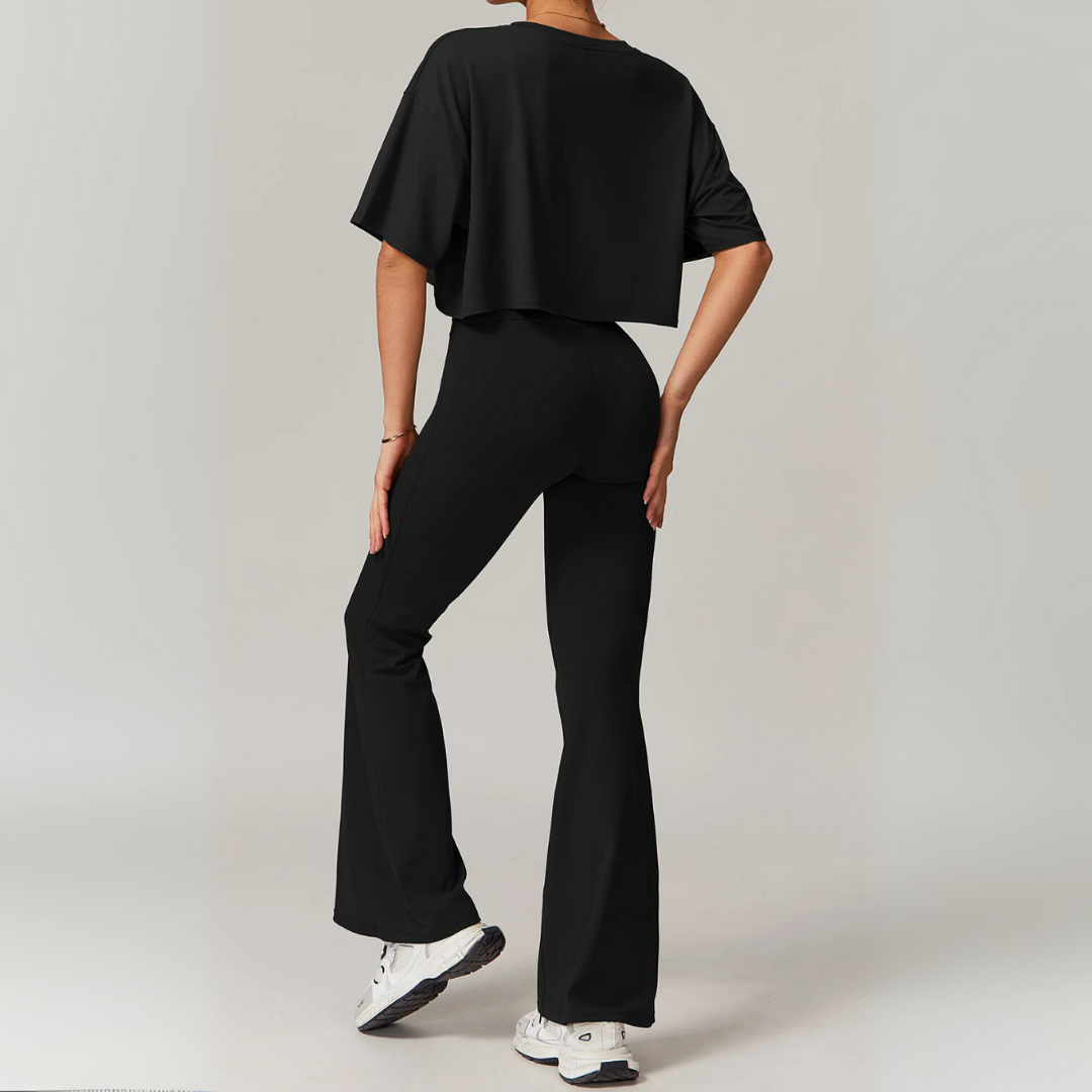 SOAR FLARED MID-RISE LEGGINGS