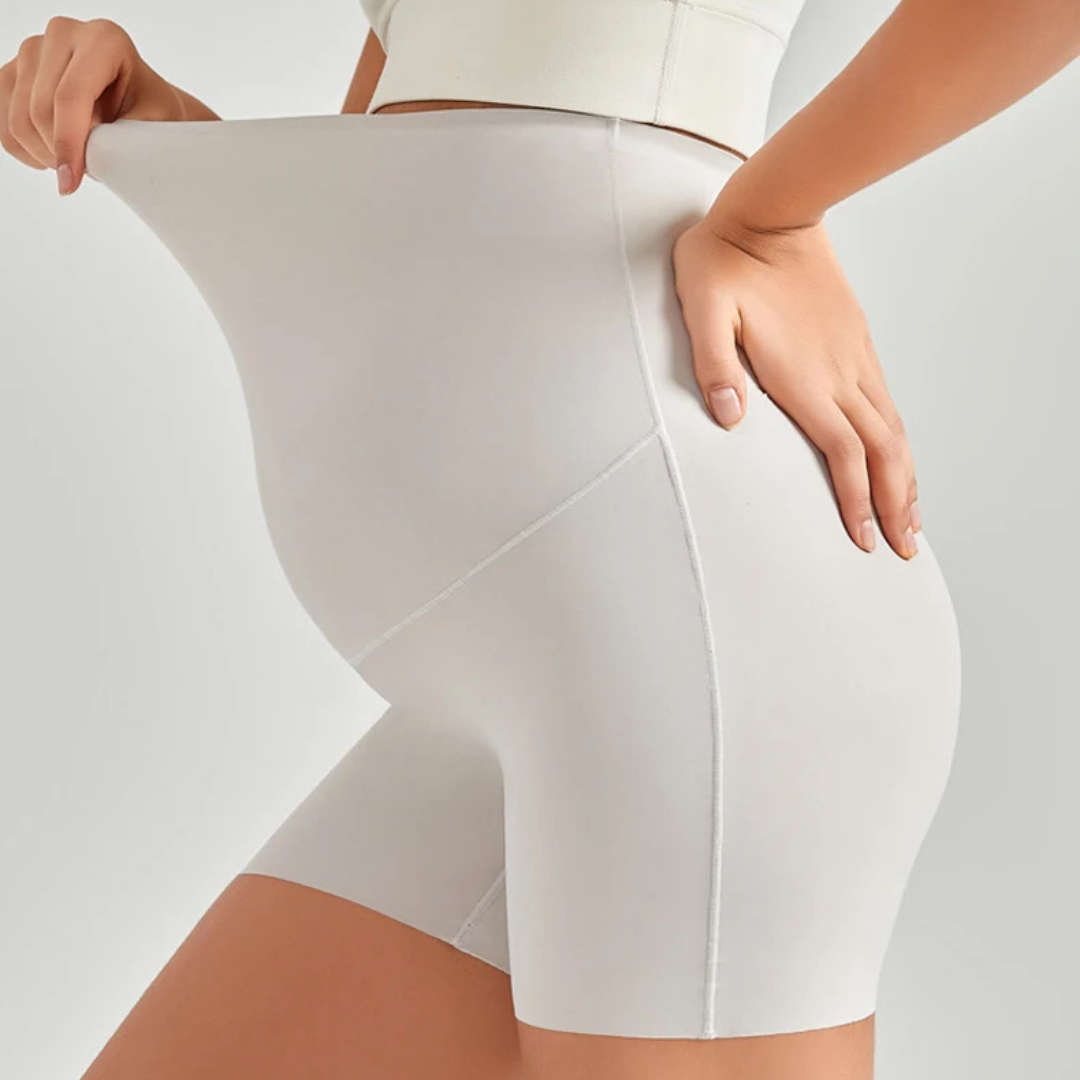 DANICA HIGH-WAISTED MATERNITY SHORTS